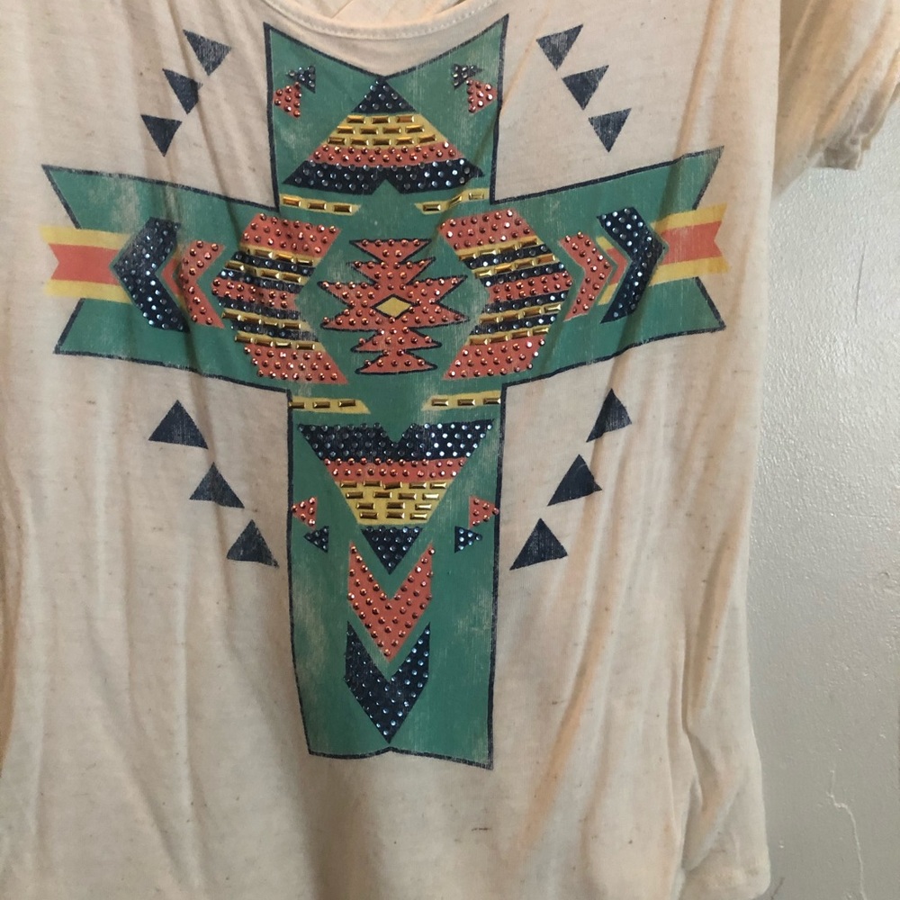 🛍Aztec cross Open back Top small🛍 - Picture 2 of 6